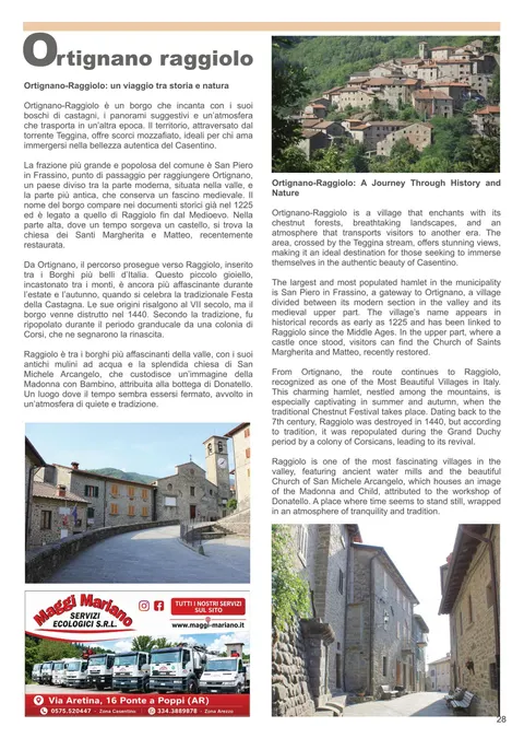Ortignano Raggiolo - guida turistica