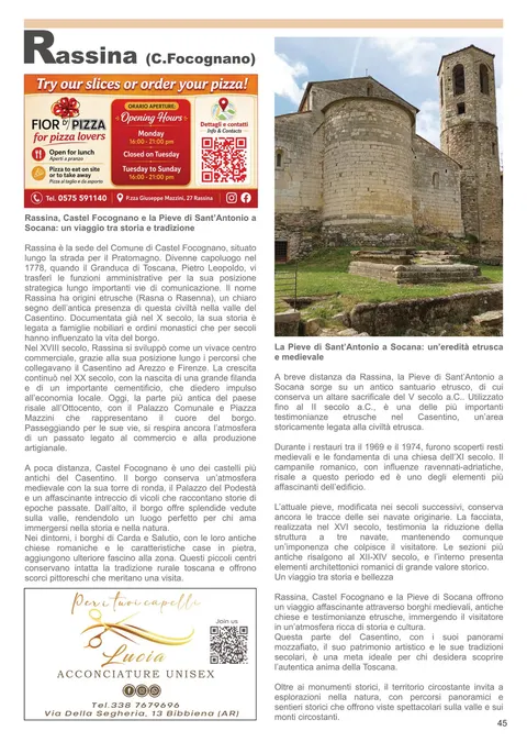 Rassina e Castel Focognano - guida turistica