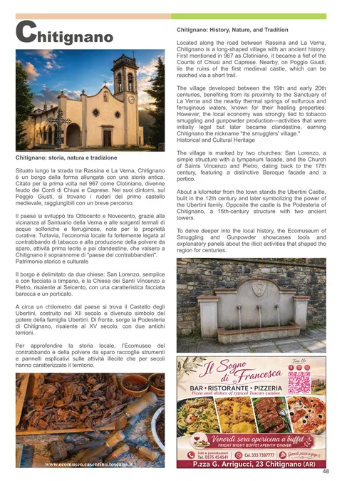 Chitignano - guida turistica