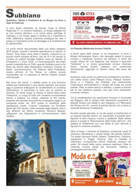 Subbiano - guida turistica