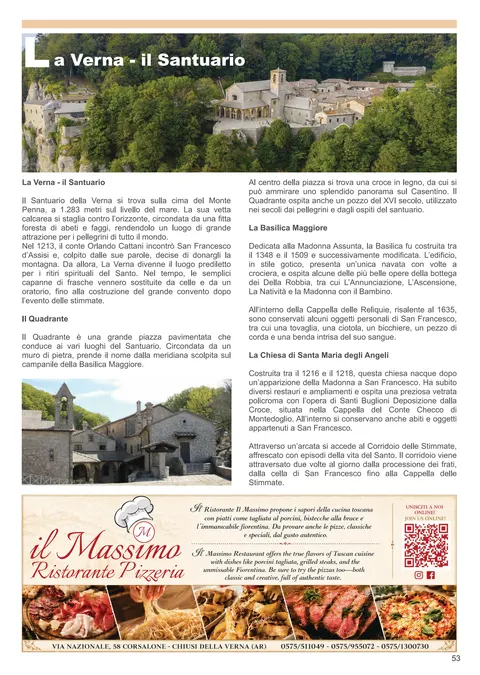 La Verna - Santuario - guida turistica